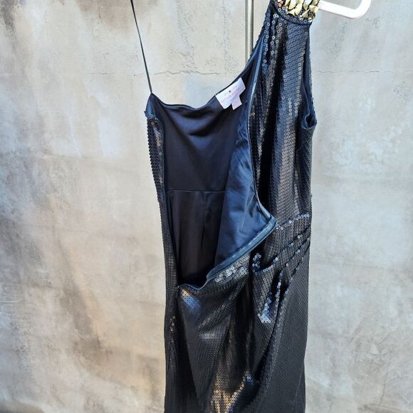 Matthew Williamson beaded sequined single shoulder cocktail dress - Picture 5 of 9